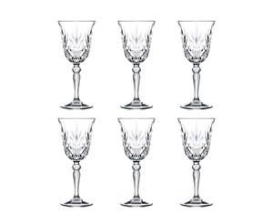RCR Crystal Melodia Red Wine Glassess 270ml Set of 6