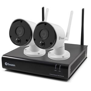 Swann 4 Channel 1080p Wi-Fi Security System With 16GB Micro SD Card And 2 Wi-Fi Thermal Sensing Cameras