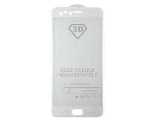ilike 3D Tempered Glass Screen Protector for OPPO R11 - White - Au Stock