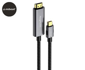 mbeat 1.8m Tough Link Braided Mini DisplayPort to HDMI Cable