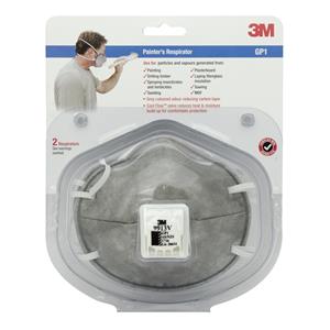 3M Safety Painter's Valve Respirator With Carbon - 2 Pack
