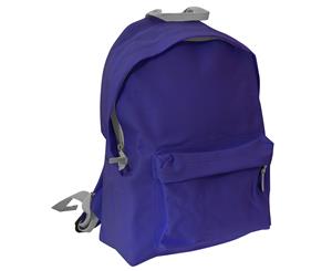 Bagbase Junior Fashion Backpack / Rucksack (14 Litres) (Purple/Light Grey) - BC1301
