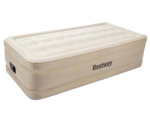 Bestway Premium Single Air Bed Inflatable Mattress with Built-In Electric Pump