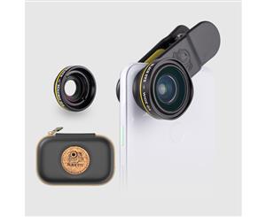 Black Eye Combo G4 Travel Edition Smartphone Lenses | Wide Angle + Macro