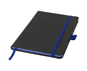 Bullet Colour Edge A5 Notebook (Solid Black/Royal Blue) - PF700