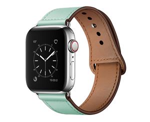 Catzon Watch Band Genuine Leather Loop 42mm 38mm Watchband For iWatch 44mm 40mm For Apple Watch 4/3/2/1 - Mint