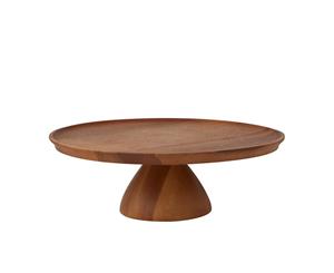 Davis & Waddell Acacia Footed Cake Stand 30x10cm
