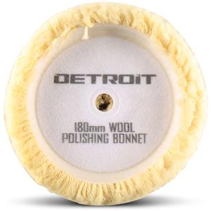 Detroit 180mm Hook & Loop Wool Cutting Pad for Sander/Polisher