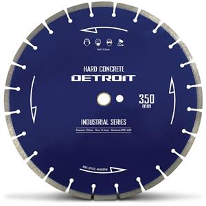 Detroit 350mm Segmented Diamond Blade for Hard Concrete Cutting - Industrial Series