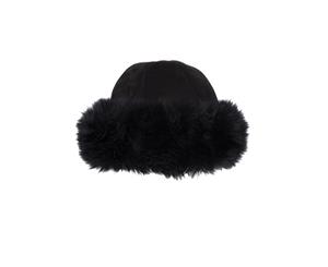 Eastern Counties Leather Womens/Ladies Moritz Sheepskin Panel Hat (Black) - EL240