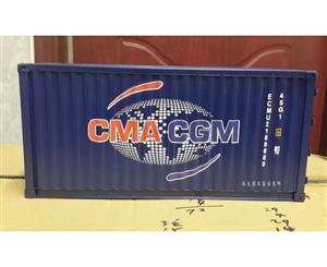 Handmade Wrought Iron Antique Container Tissue Box - BLUE CMACGM