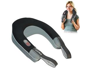 HoMedics Portable Cushion Heat Massager Neck Shoulder Vibration Heat Travel