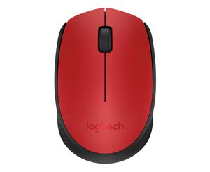 Logitech - 910-004657 - M171 Wireless Mouse - Red/Black