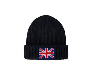 Mountain Warehouse UK Flag Beanie Warm and Cosy with Design Flags - Navy