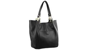 Pierre Cardin Italian Leather Handbag - Black