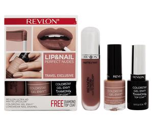 Revlon Travel Exclusive 3-Piece Lip & Nail Kit - Perfect Nudes