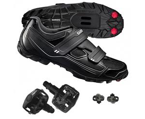 Shimano SPD M065 MTB Shoes + Pedals