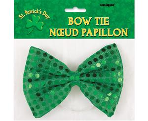 St. Patrick's Green Sequin Bow Tie