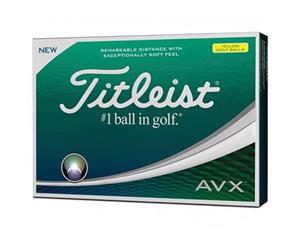 Titleist AVX Yellow Golf Balls 1 Dozen