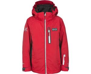 Trespass Boys & Girls Castor Waterproof Breathable Ski Jacket Coat - Red/Black
