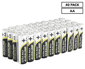 Ultra Max AA Alkaline Batteries 40-Pack