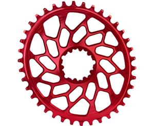 absoluteBLACK CX Oval SRAM D/M Traction Chainring Red 38T