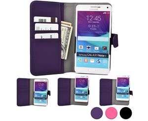 6'' inch tablet phone case COOPER SLIDER Mobile Cell Phone Wallet Protective Case Cover Casing with Open Camera & Credit Card Holder for 6'' inch tablets (Purple)