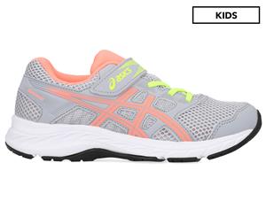 ASICS Pre-School Girls' Contend 5 Running Shoes - Piedmont Grey/Sun Coral