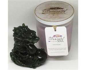 Amethyst Crystal Healing Soy Candle - Intuition - Valentine's Day Gift Idea