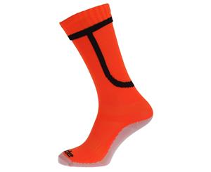 Apto Childrens/Kids Ergo Football Socks (Orange/Black) - K364