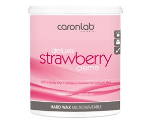 Caronlab Strawberry Creme Cream Hard Hot Wax Microwaveable 800g Hair Removal