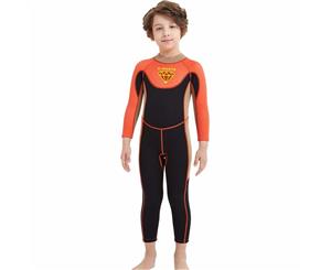 Catzon 2.5mm 1 piece Boys Diving Long Sleeve Warm Swimsuit DIVE&SAIL WS18817 Black