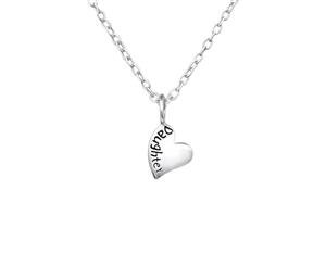 Children's Sterling Silver 'Daughter' Necklace