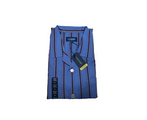 Contare Cotton Pyjamas Long Sleeve Shirt & Pants Set - Sky Blue Stripe