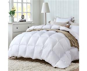 Duck Down Quilt w/ Feather 700GSM Quilts Cotton Duvet Cover Doona Blanket Winter Weight King Size Bed