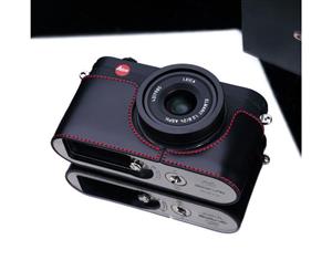 Gariz XS-CHX1MBKR Black Red Leather Half Case for Leica X1 X2