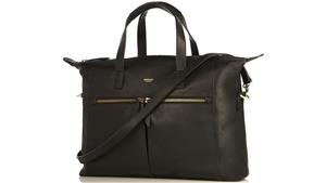 Knomo Mayfair Luxe Audley 14-inch Slim Brief Tote Bag - Black