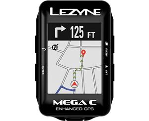 Lezyne Mega C GPS Bicycle Computer Black