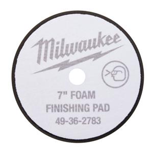 Milwaukee 180mm Hook & Loop Black Soft Foam Polishing Pad