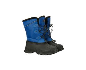 Mountain Warehouse Kids Snow Boots Snowproof Lined Girls Boys Winter Snowboots - Cobalt