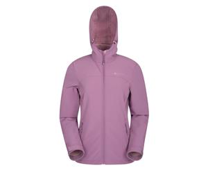 Mountain Warehouse Womens Softshell Jacket with Water Resistant and Breathable - Lilac