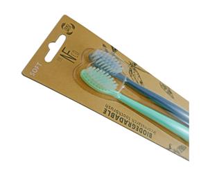 NFco Biodegradable Toothbrush - Twin Pack