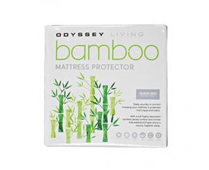 Odyssey Living Bamboo Mattress Protector King Single