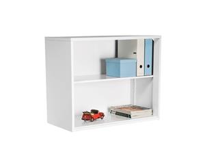 Open Metal Bookcase - Stacking - White