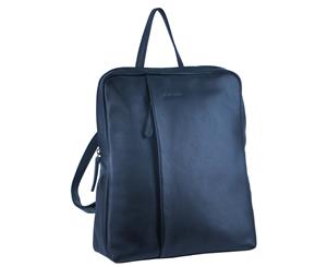 Pierre Cardin Italian Leather Backpack (PC3051) - Navy