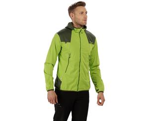 Regatta Mens Static IV Lightweight Durable Softshell Jacket Coat - LimeG/RaceGr