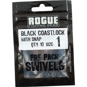 Rogue Black Coastlock Snap 10 Pack