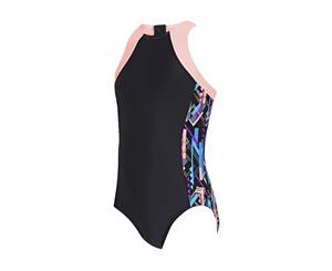 Shimmer Retro Suit Ecolast Girls Swimsuit Black/Multi