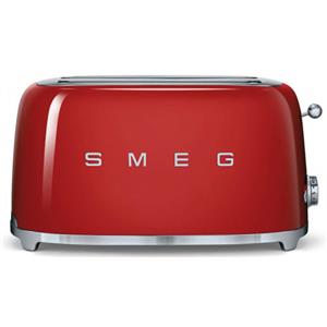 Smeg - TSF02RDAU - 50's Retro Style Aesthetic 4 Slice Toaster - Red
