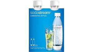 SodaStream Fuse Twin Pack 1L Carbonating Bottle - White